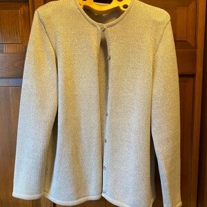 L.L. Bean Women’s Light Tan Cardigan Sweater